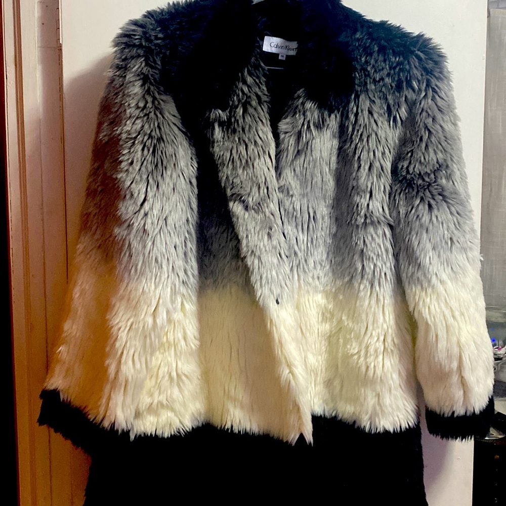 Calvin Klein fur jacket